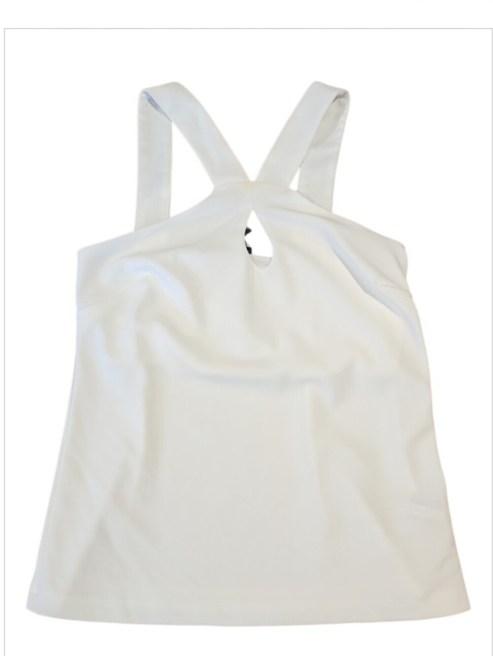 Boston Proper Beyond Travel Set Keyhole Halter Top Wide Leg Pants Ivory White XS - Picture 12 of 16